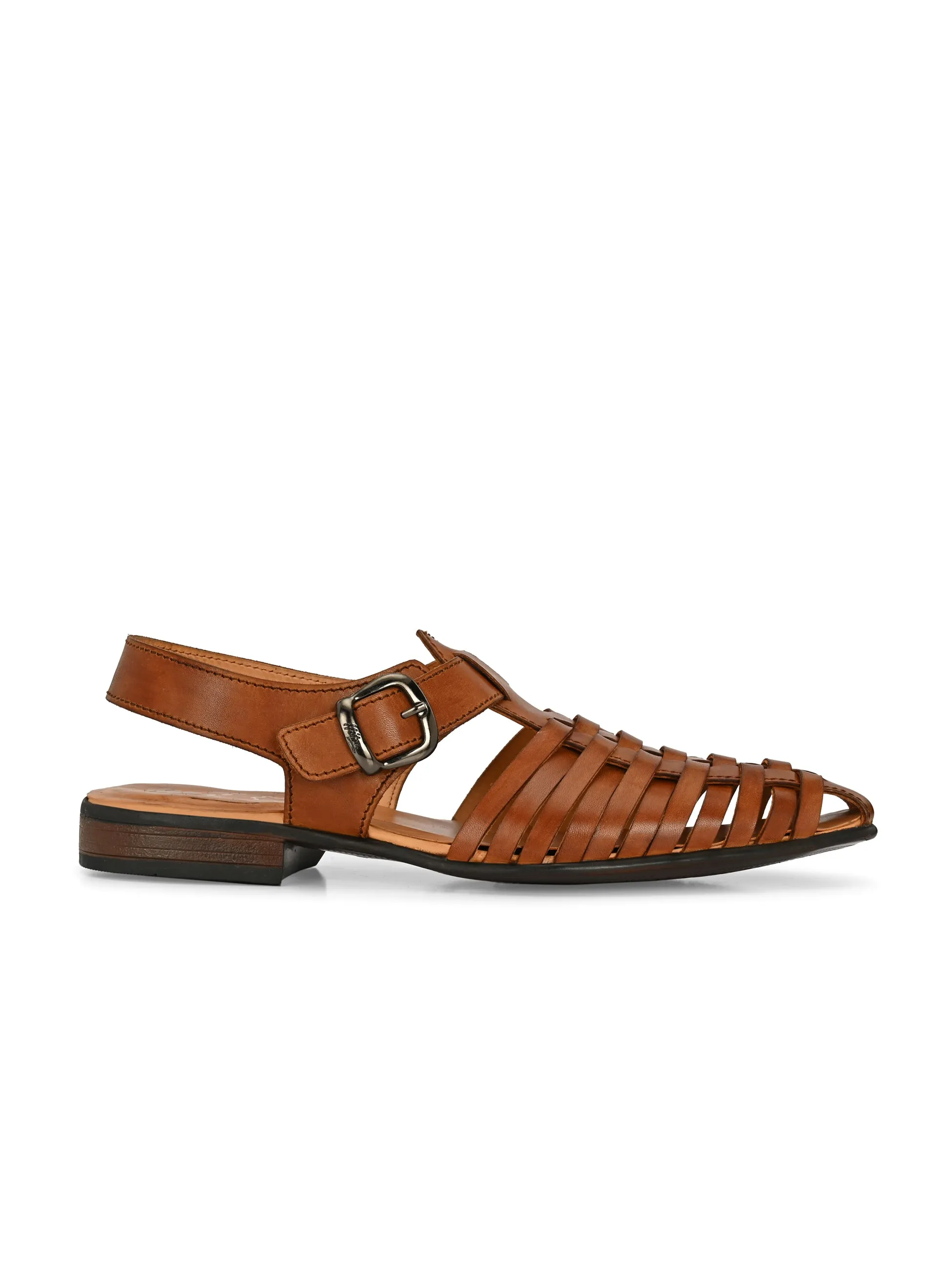A New Day Sandals Ajrakh Strappy Leather Roman Sandals