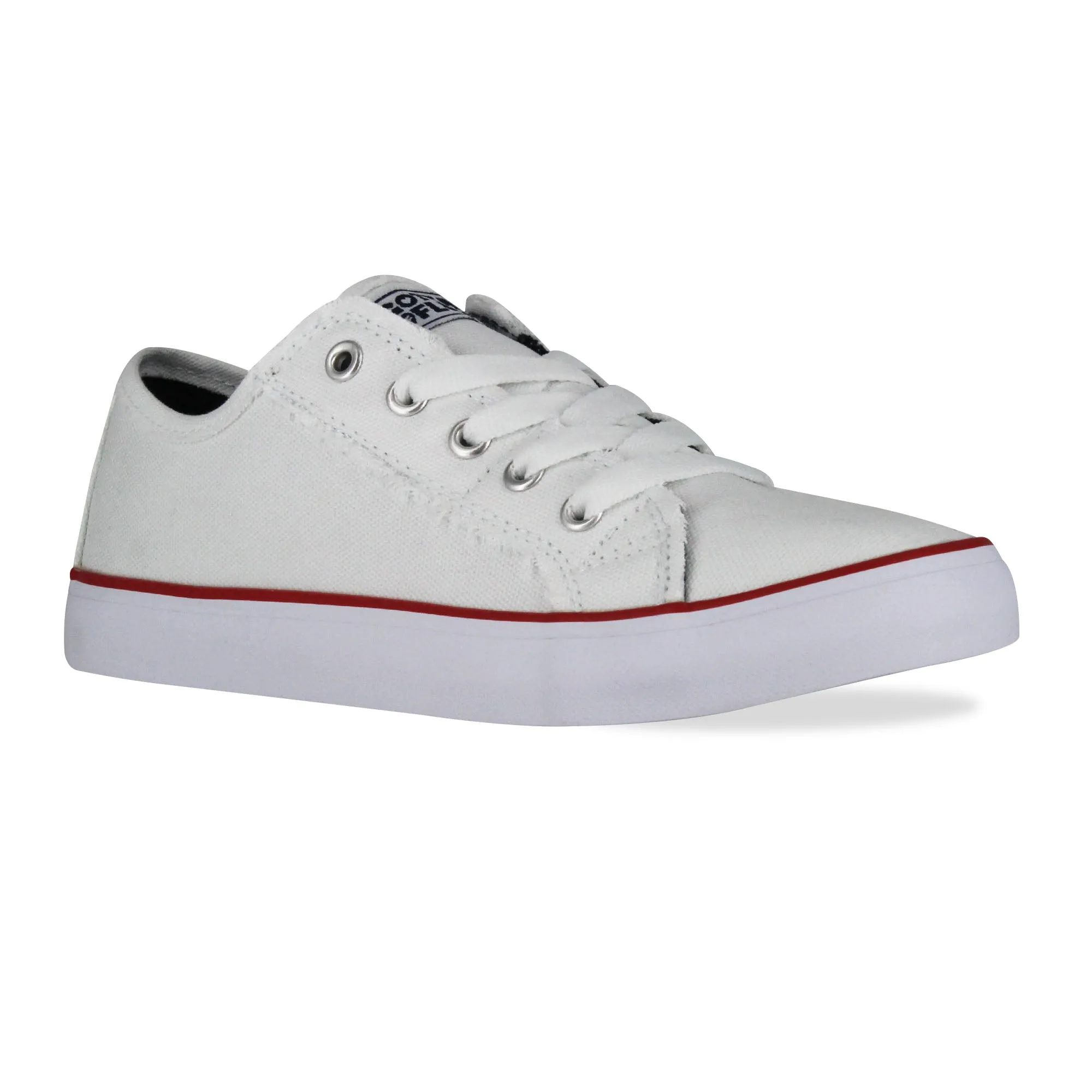 Gotta Flurt Girl's Classic II White Canvas Low-Top Sneaker Best Sneakers For Lifting Weights