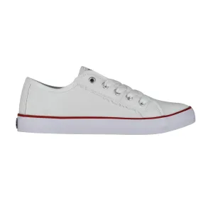 White Steve Madden Sneakers Gotta Flurt Girl's Classic II White Canvas Low-Top Sneaker
