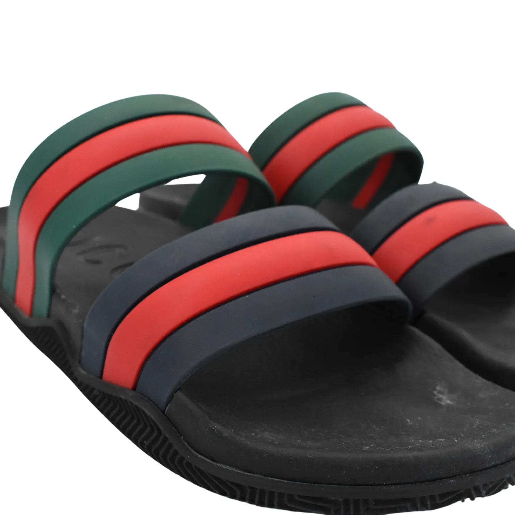 1970s Platform Sandals Gucci 'Agrado' Pool Slides - Men's 9