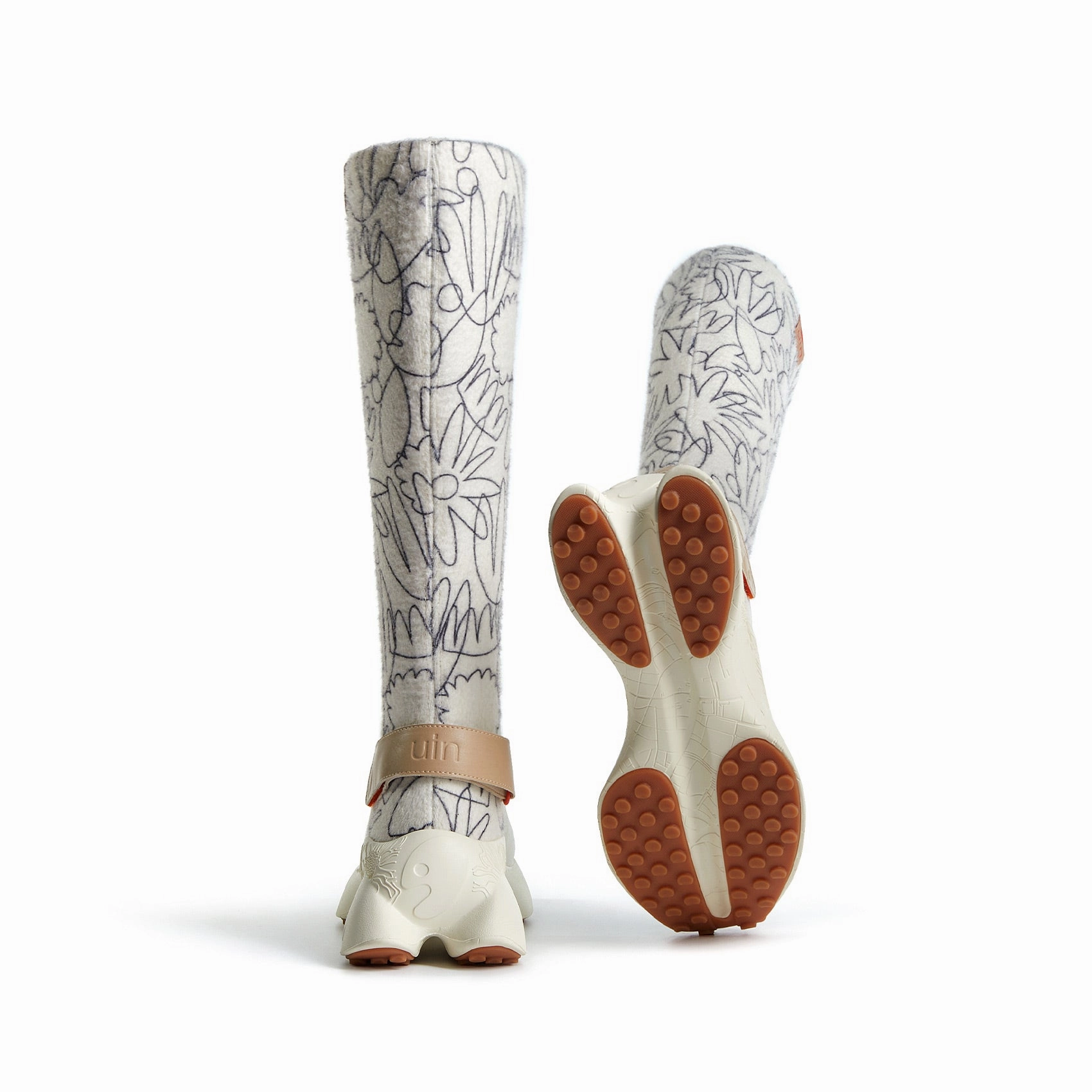 Hand-painted Flowers Lleida VI Women Adorable Cowboy Boots