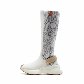 Hand-painted Flowers Lleida VI Women Boots Of Elvenkind 5e