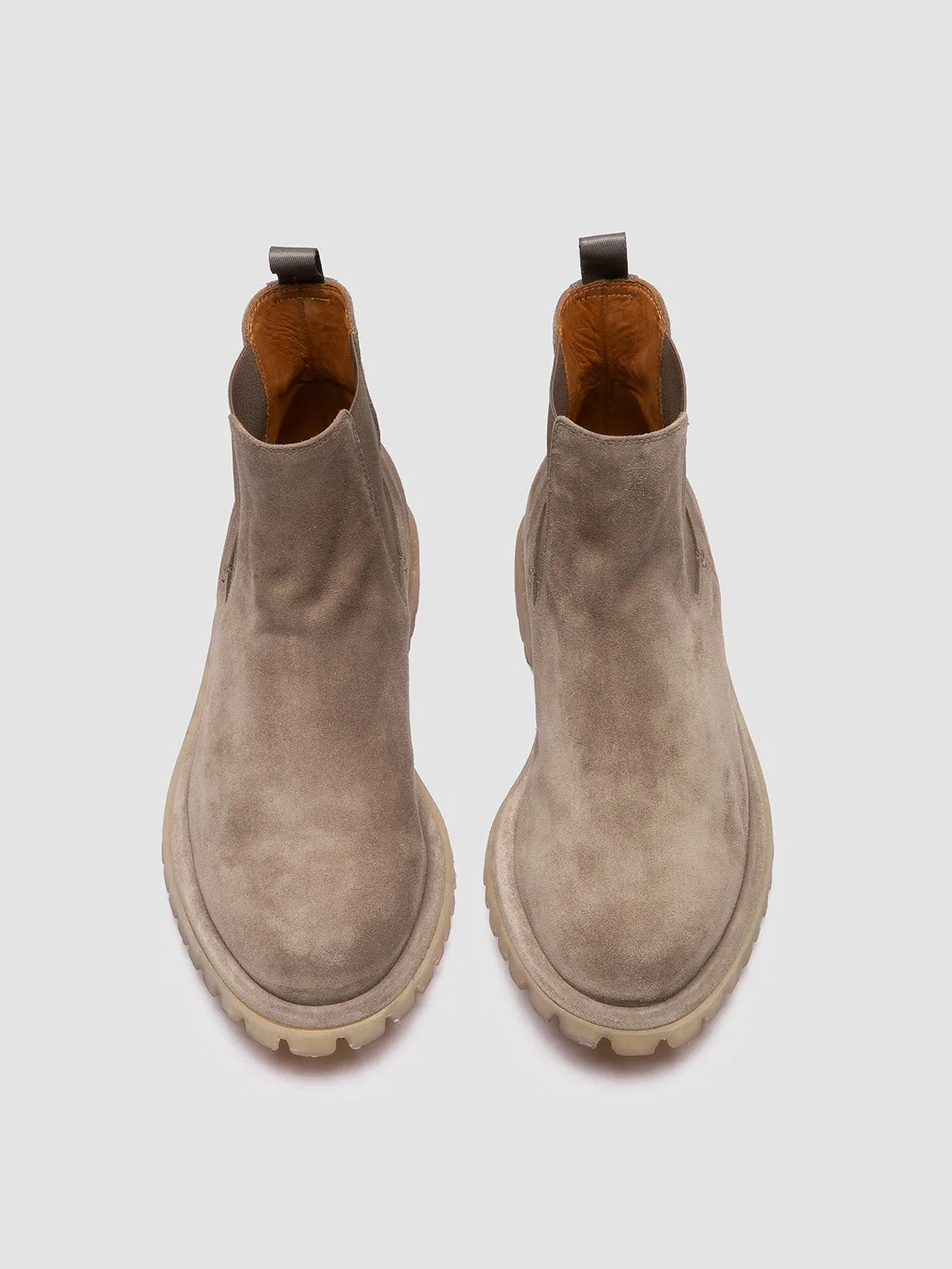 SPECTACULAR 014 - Grey Suede Chelsea Boots Trooper Boots