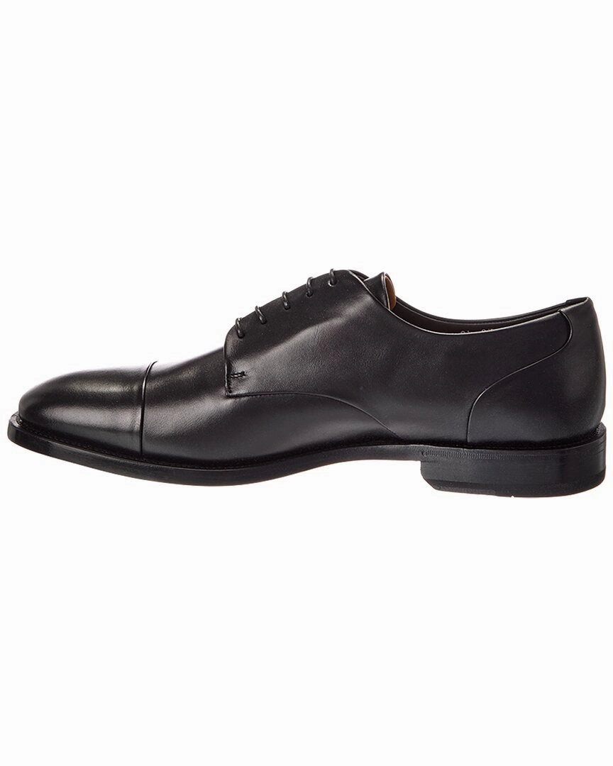 Ferragamo Gavino Leather Oxford Concourse Oxfords