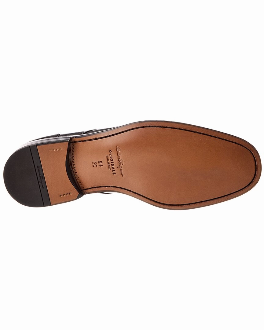 Ferragamo Gavino Leather Oxford Casual Lace Up Oxfords Shoes