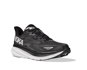 Hoka Men's Clifton 9 - Black/White Best Shoes For Trail Walking
