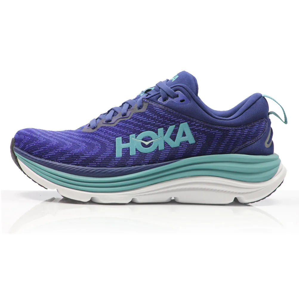 Different Explained Hoka One One Gaviota 5 Men's Running Shoe - Deep Lagoon/Sherbet