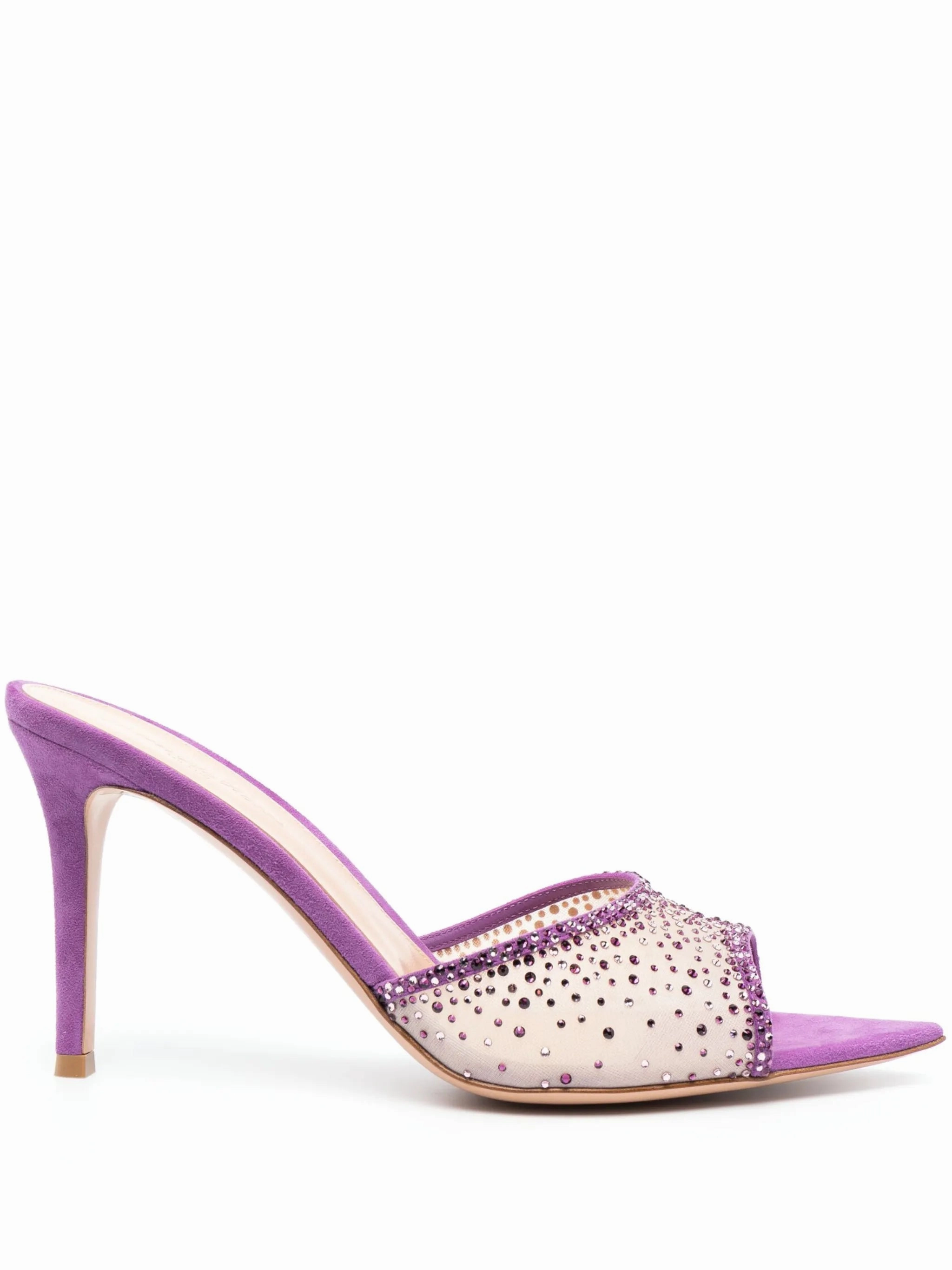 Orthotic Sandals Recovery Walking Slides Arch 103mm Elle crystal-embellished sandals