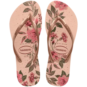 Sandals For Yoga HAVAIANAS SLIM ORGANIC - BALLET ROSE.GOLDEN BLUSH.PINK