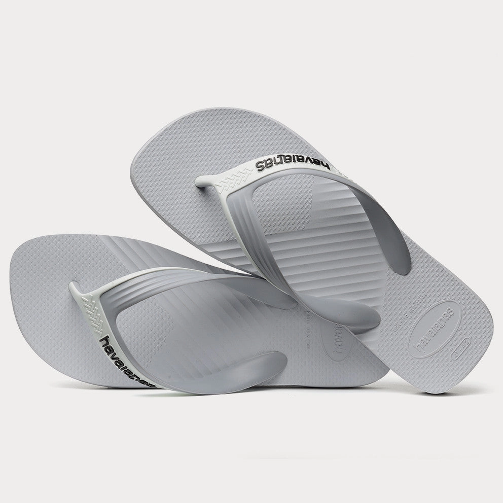 HAVAIANAS DUAL FC - WHITE.ICE GREY Open Toe Fluffy Slippers
