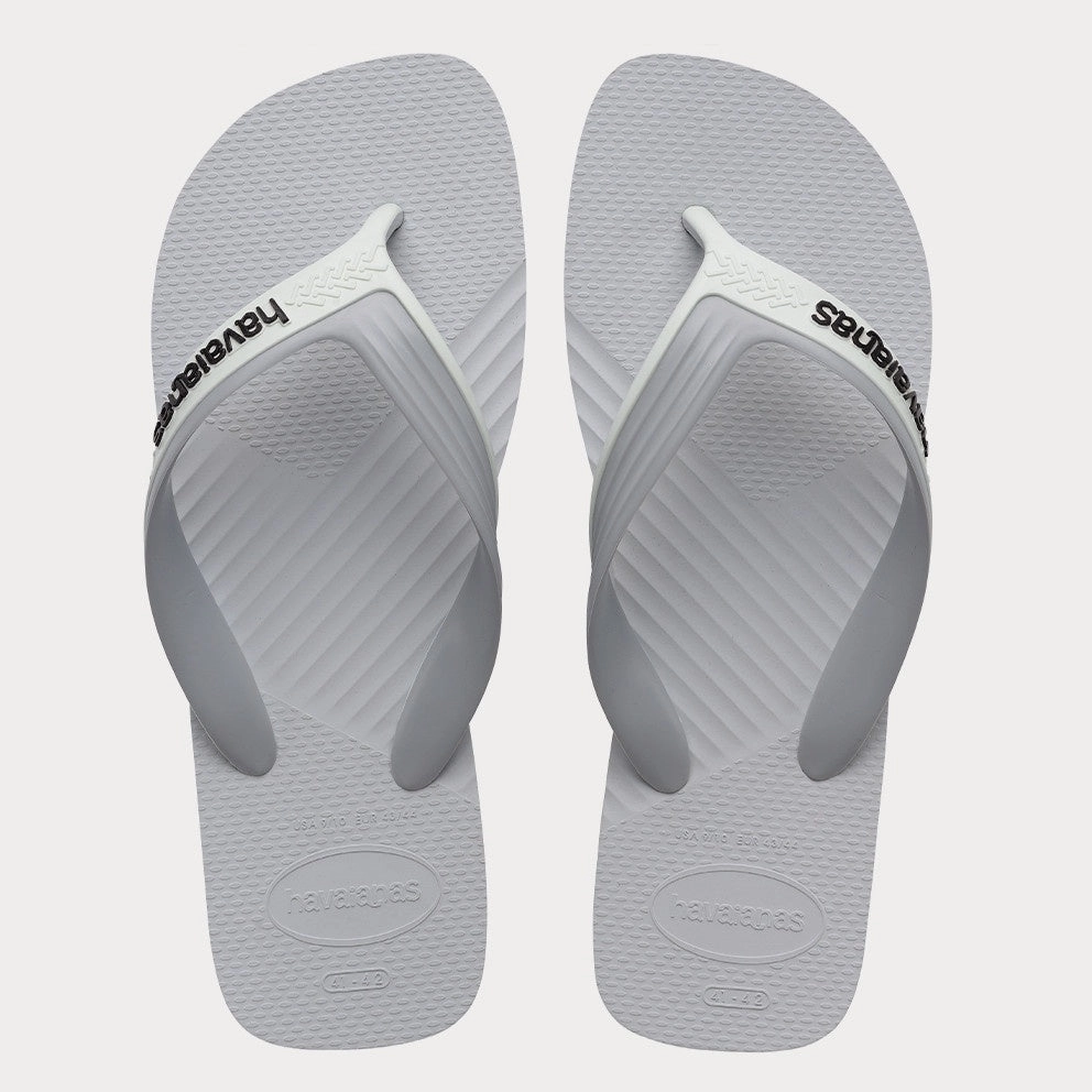 Diamond Slippers HAVAIANAS DUAL FC - WHITE.ICE GREY