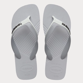 6e Wide Slippers HAVAIANAS DUAL FC - WHITE.ICE GREY