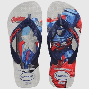 HAVAIANAS KIDS TOP MARVEL II - WHITE Mens Rainbow Slippers