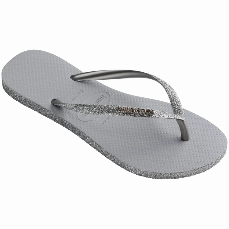 HAVAIANAS SLIM SPARKLE II - ICE GREY Madewell Slides