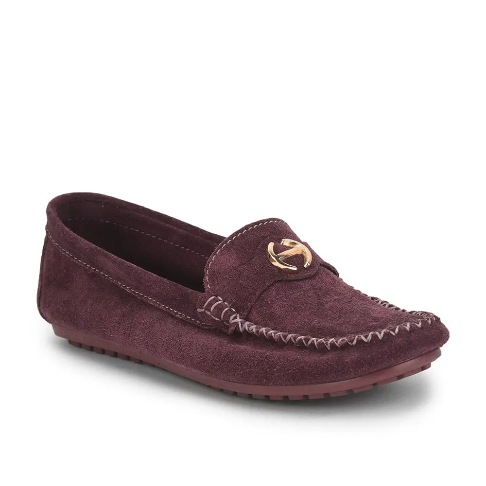 Healers Casual Maroon Loafers For Women GI-SML-52 By Liberty Nautica Loafers
