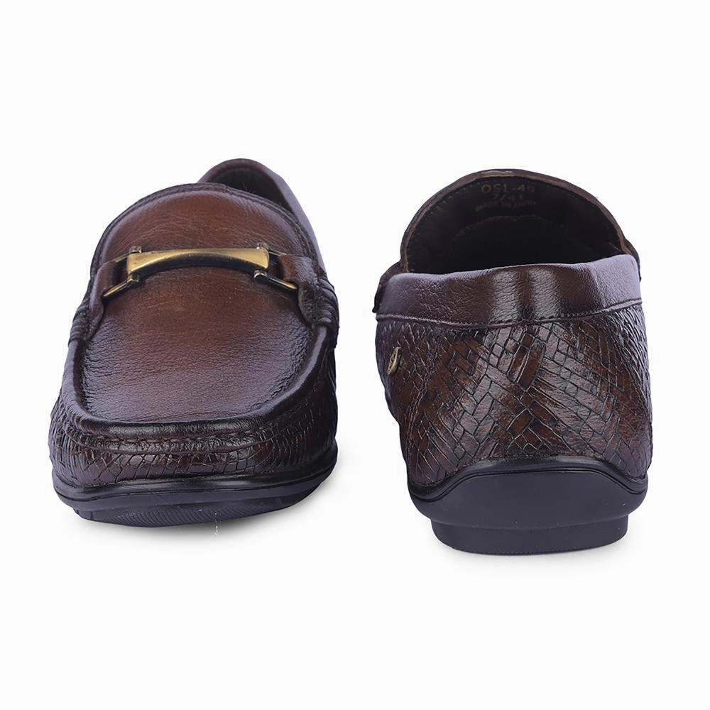 All White Loafers Healers By Liberty Mens OSL-49 Brown Formal Loafers