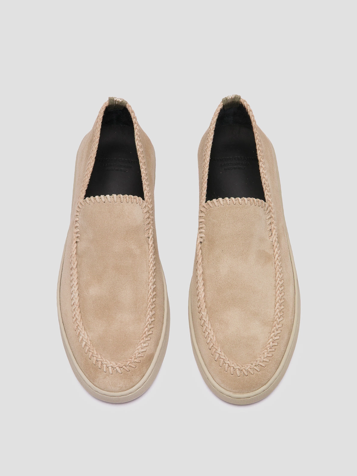 HERBIE 011 - Beige Suede Penny Loafers Rachel Zoe Loafers