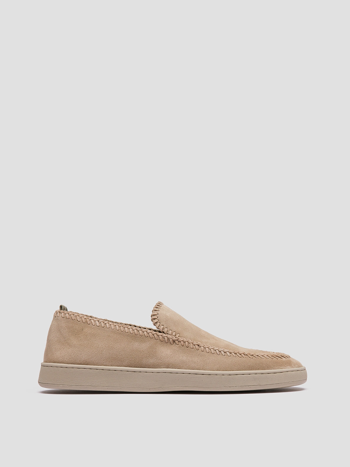 Loafers And Leather Jacket HERBIE 011 - Beige Suede Penny Loafers