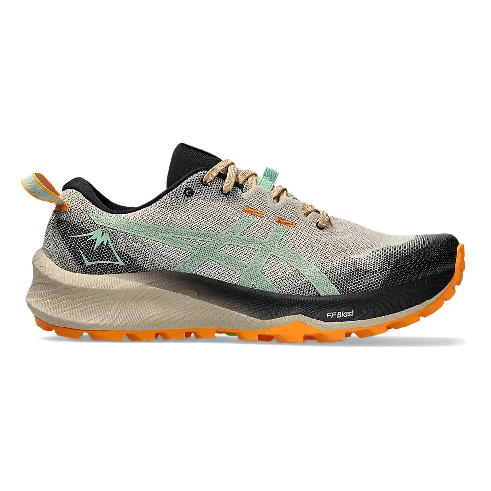 Men's Asics GEL-Trabuco 12, Feather Grey/Dark Mint, 11.5 D Medium Asics Nitrofuze 2 Running Shoes