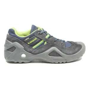 Low Cut Hiking Shoes Reviews LOWA Men Synthetic Grey & Navy Hiking Trainers UK 5.5 Comfort Outdoor