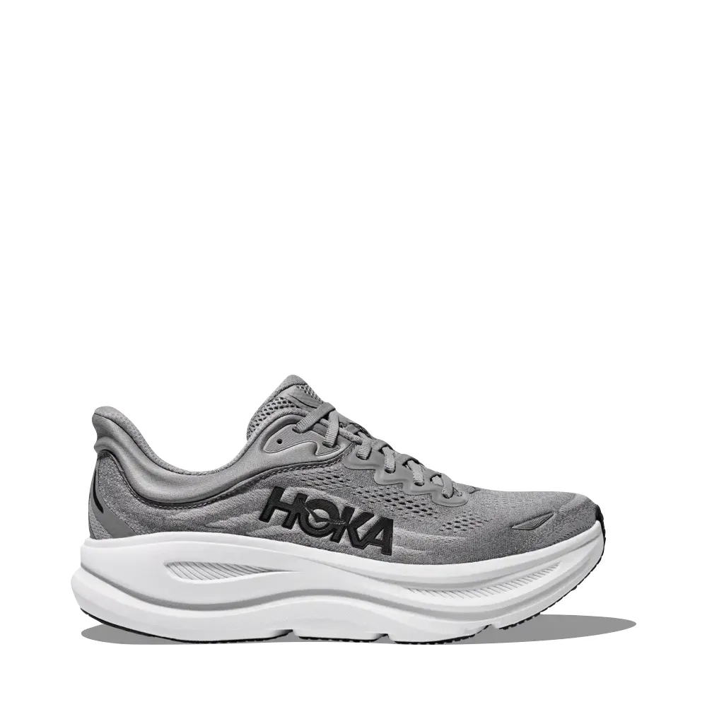 Do Shoes Go On Sale For Friday Hoka Men's Bondi 9 Sneaker in Galactic Grey/Stellar Grey