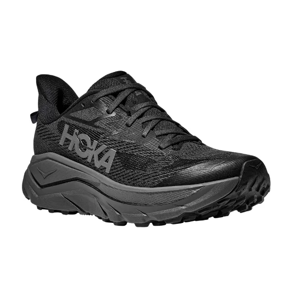 HOKA Men's Challenger 8 Wide Black Hedgehog Hiking Shoes