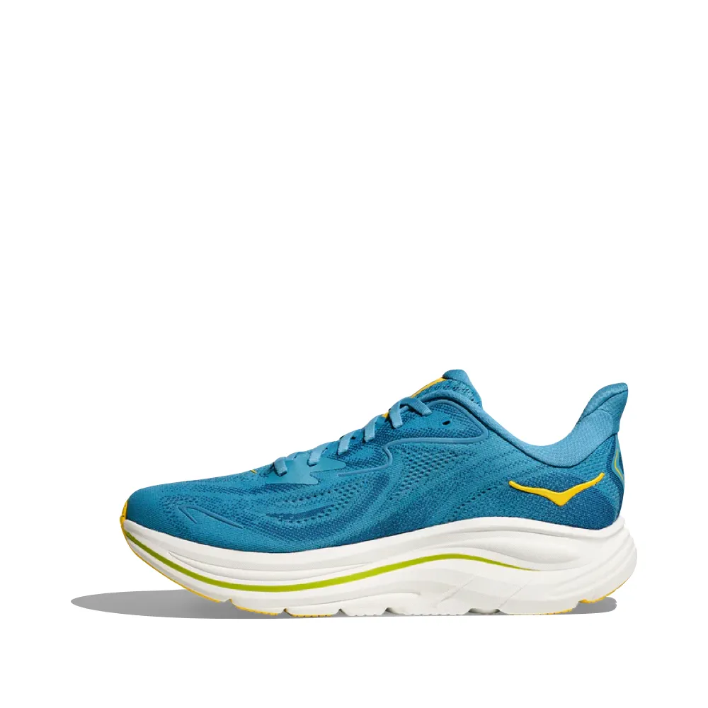 Hoka Men's Clifton 10 Sneaker in Alpine Blue/Foggy Night Shoes In San Diego