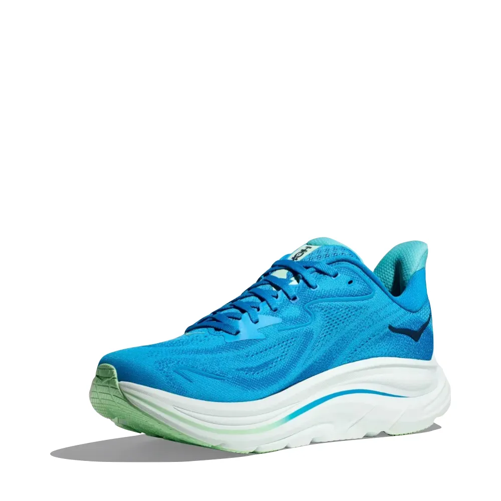 Hoka Men's Clifton 10 Sneaker in Hoka Blue/Skyward Blue Original Shoes