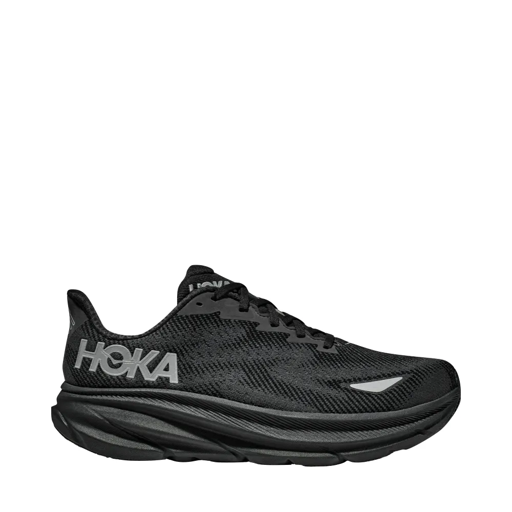 Shoes Jerusalem Hoka Men's Clifton 9 GTX Sneaker in Black/Black