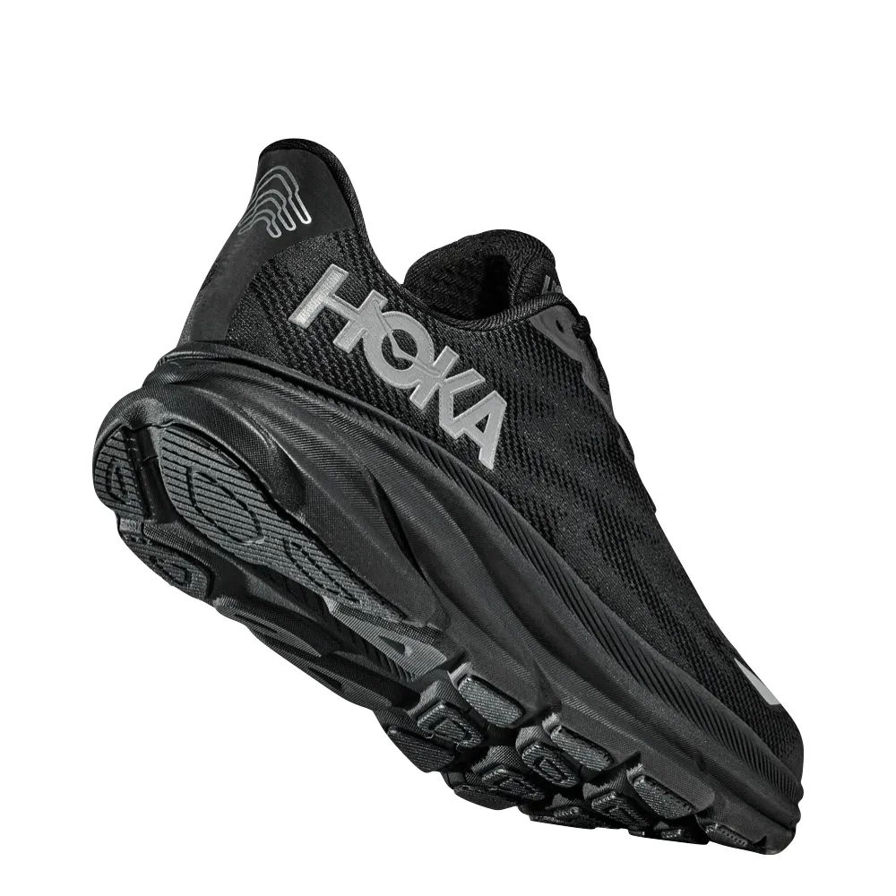 Hoka Men's Clifton 9 GTX Sneaker in Black/Black Ceo