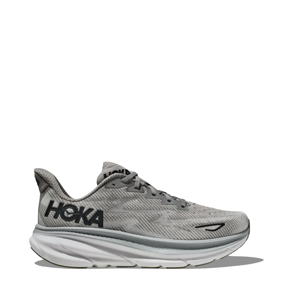 Shoes Left Side Hurts Hoka Men's Clifton 9 Sneaker in Harbor Mist/Black