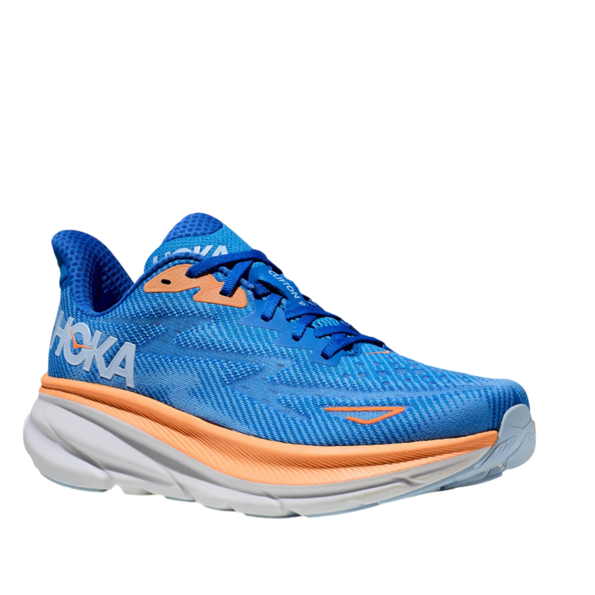 Shoes In Springfield Mo HOKA Men's Clifton 9 Sneaker Lightweight Running Shoe - Coastal Sky/All Aboard
