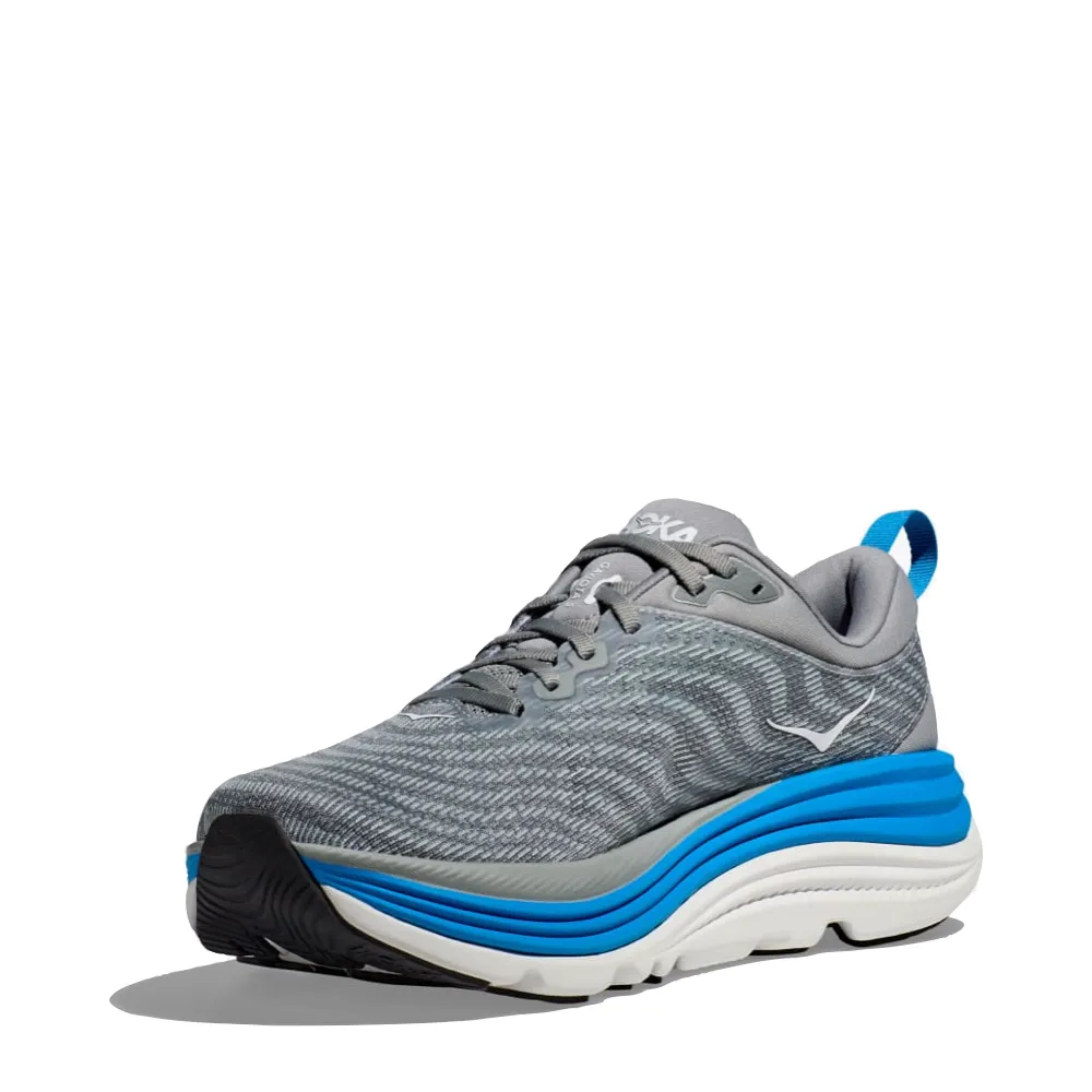 Best Shoes For Long Walks Hoka Men's Gaviota 5 Sneaker in Limestone/Diva Blue