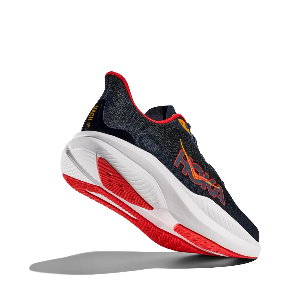 Madrid Hoka Men's Mach 6 Sneaker in Varsity Navy/Nautical Dusk