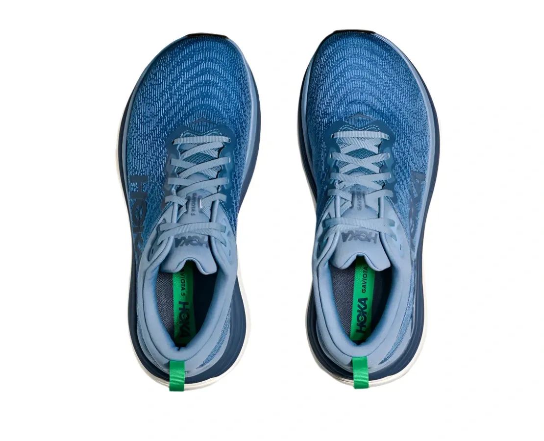 HOKA ONE Men's Gaviota 5 Everyday Running Sneaker - Downpour/Thunder Stores That Sale Shoes Near Me