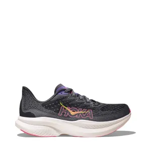 Slip Resistant Hoka Women's Mach 6 Sneaker in Greyskies/Charcoal