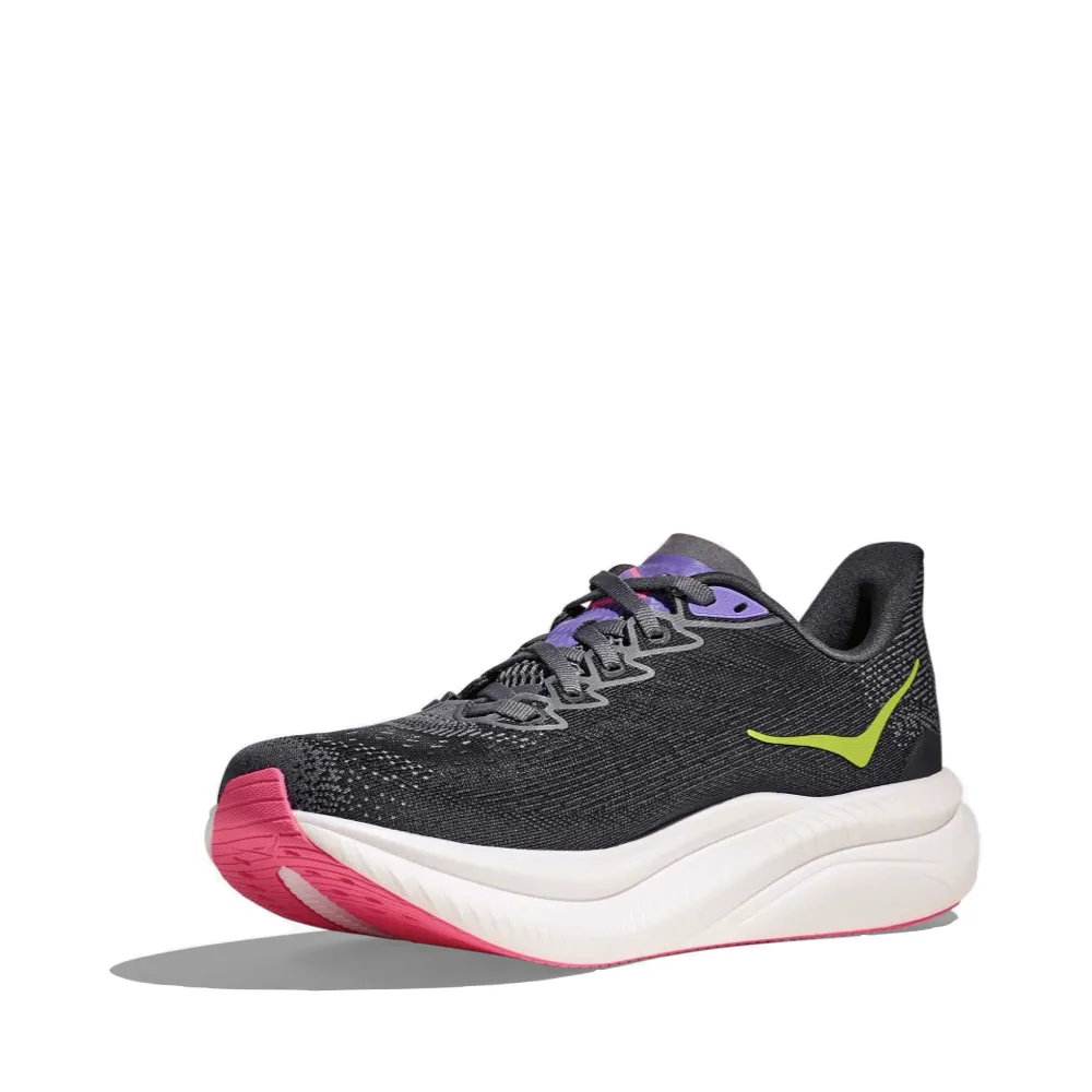 Are Falling Apart Hoka Women's Mach 6 Sneaker in Greyskies/Charcoal
