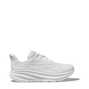 Hoka Women's Clifton 9 Sneaker in White/White Boots