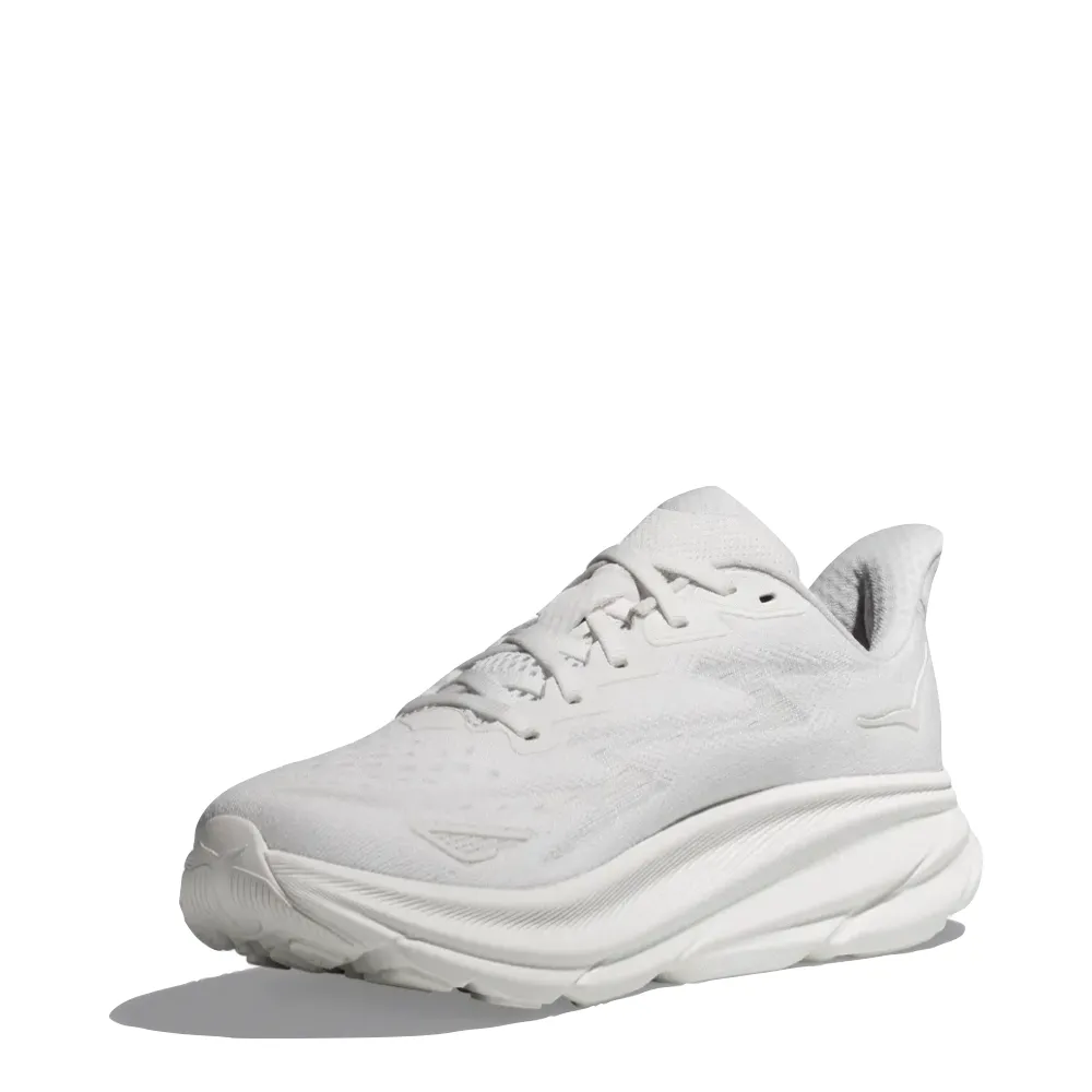 Hoka Women's Clifton 9 Sneaker in White/White Sam's Shoes