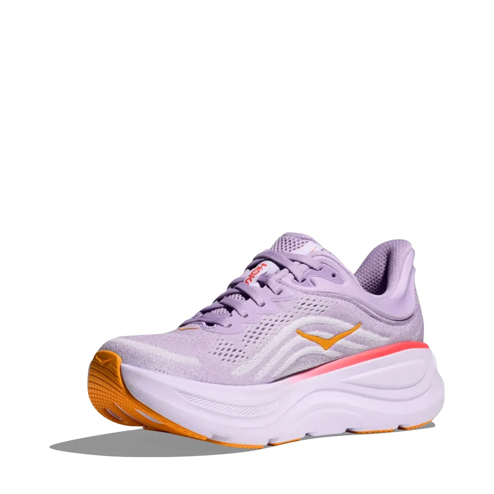 Ankle Support Hoka Women's Bondi 9 Sneaker in Aster Flower/Starlight Glow