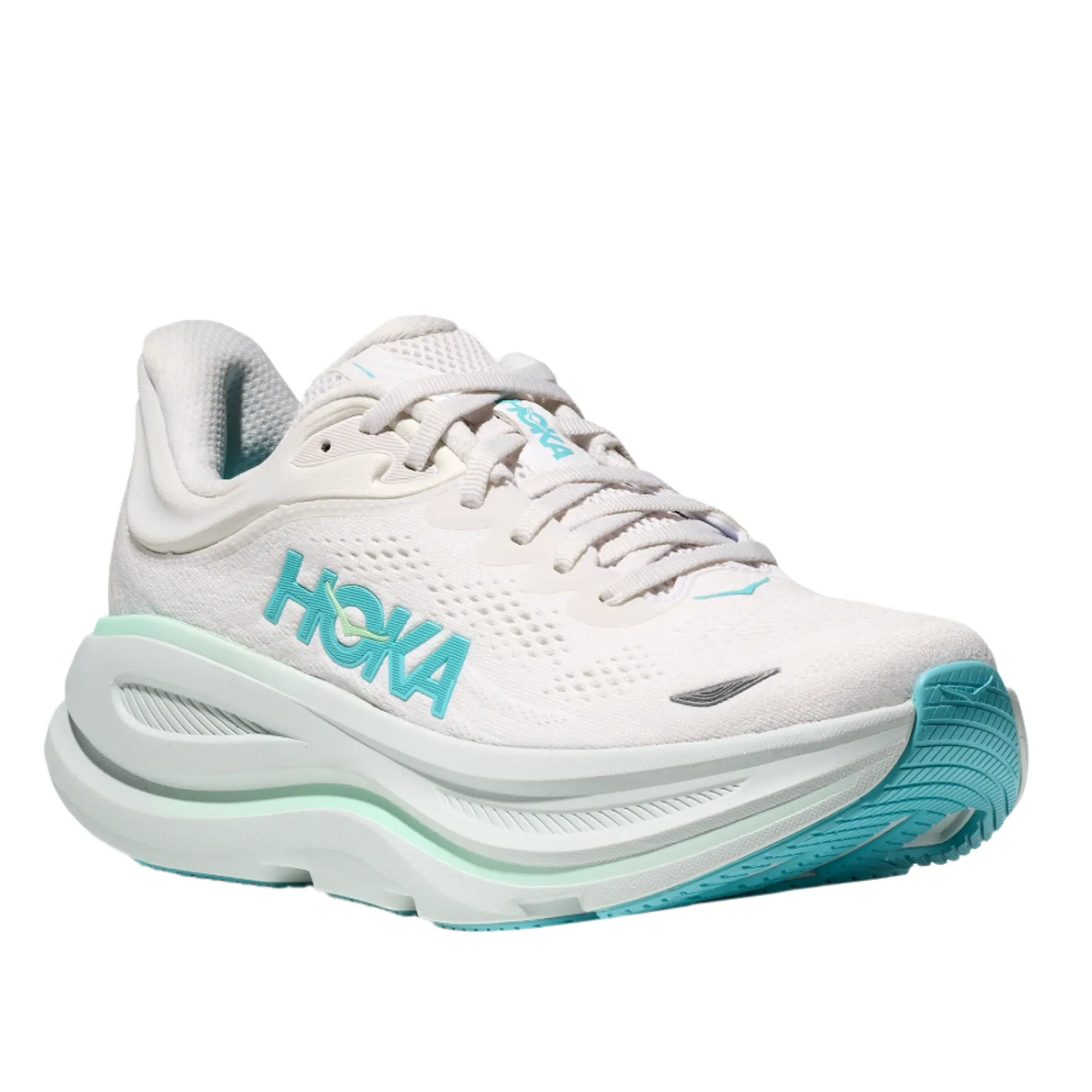 Price In Bangladesh HOKA Women's Bondi 9 Ultra Cushioned Running Shoe - Frost/Cielo Blue