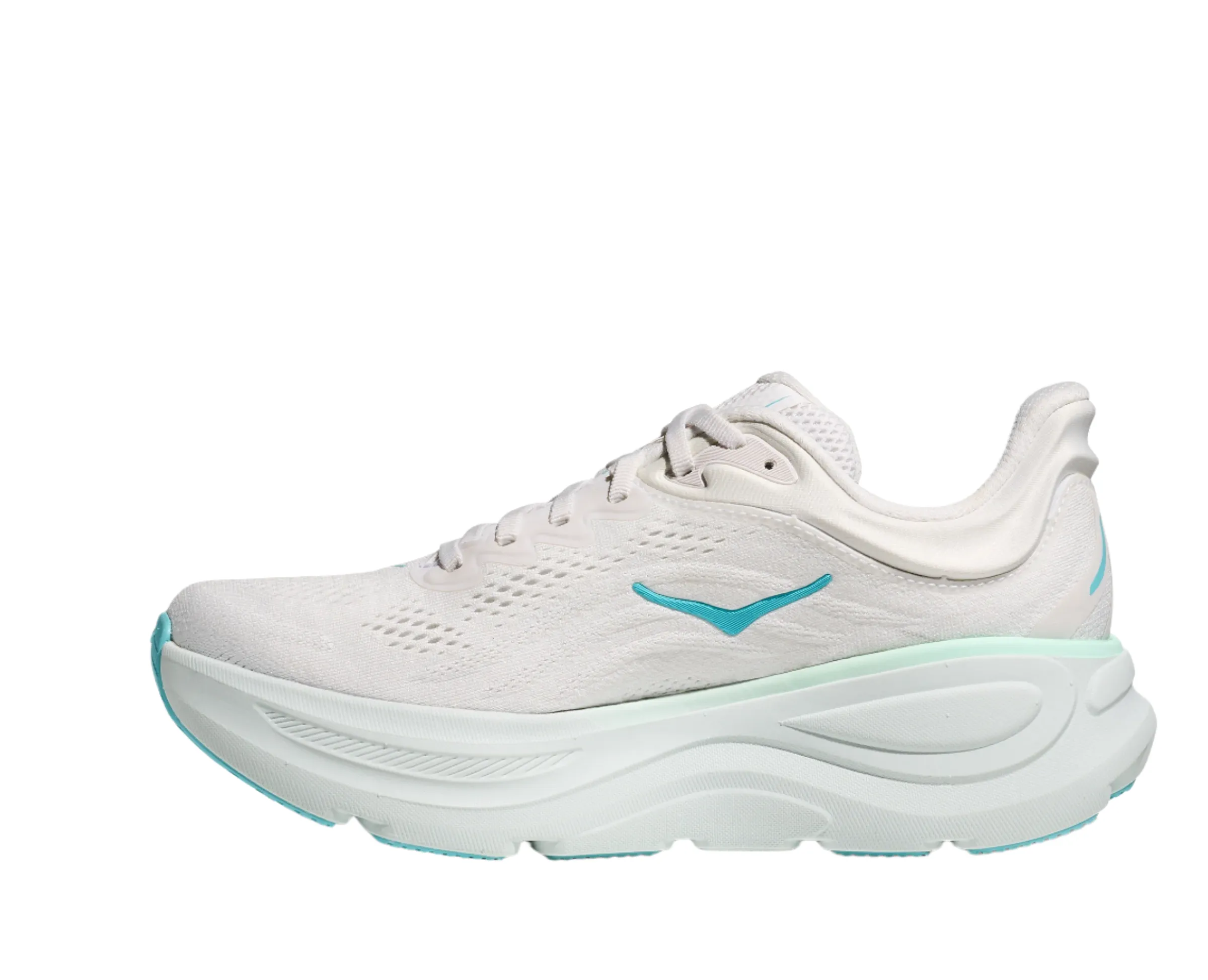 Transport Shoes HOKA Women's Bondi 9 Ultra Cushioned Running Shoe - Frost/Cielo Blue