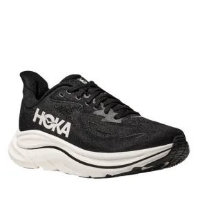 HOKA Women's Clifton 10 Cushioned Running Shoe - Black/White Shoes For Long Standing All Day