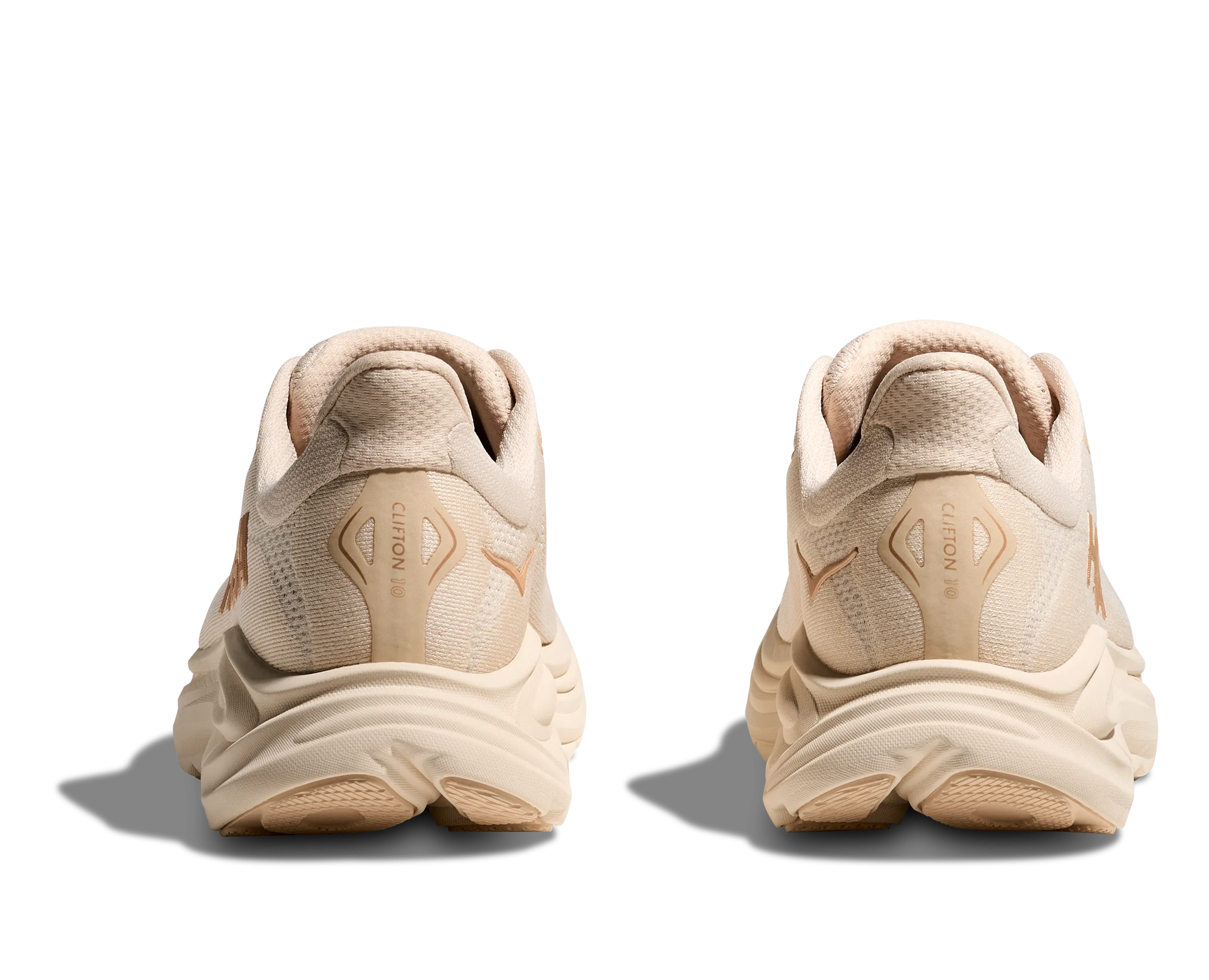 HOKA Women's Clifton 10 Cushioned Running Shoe - Vanilla/Birch Work Shoes