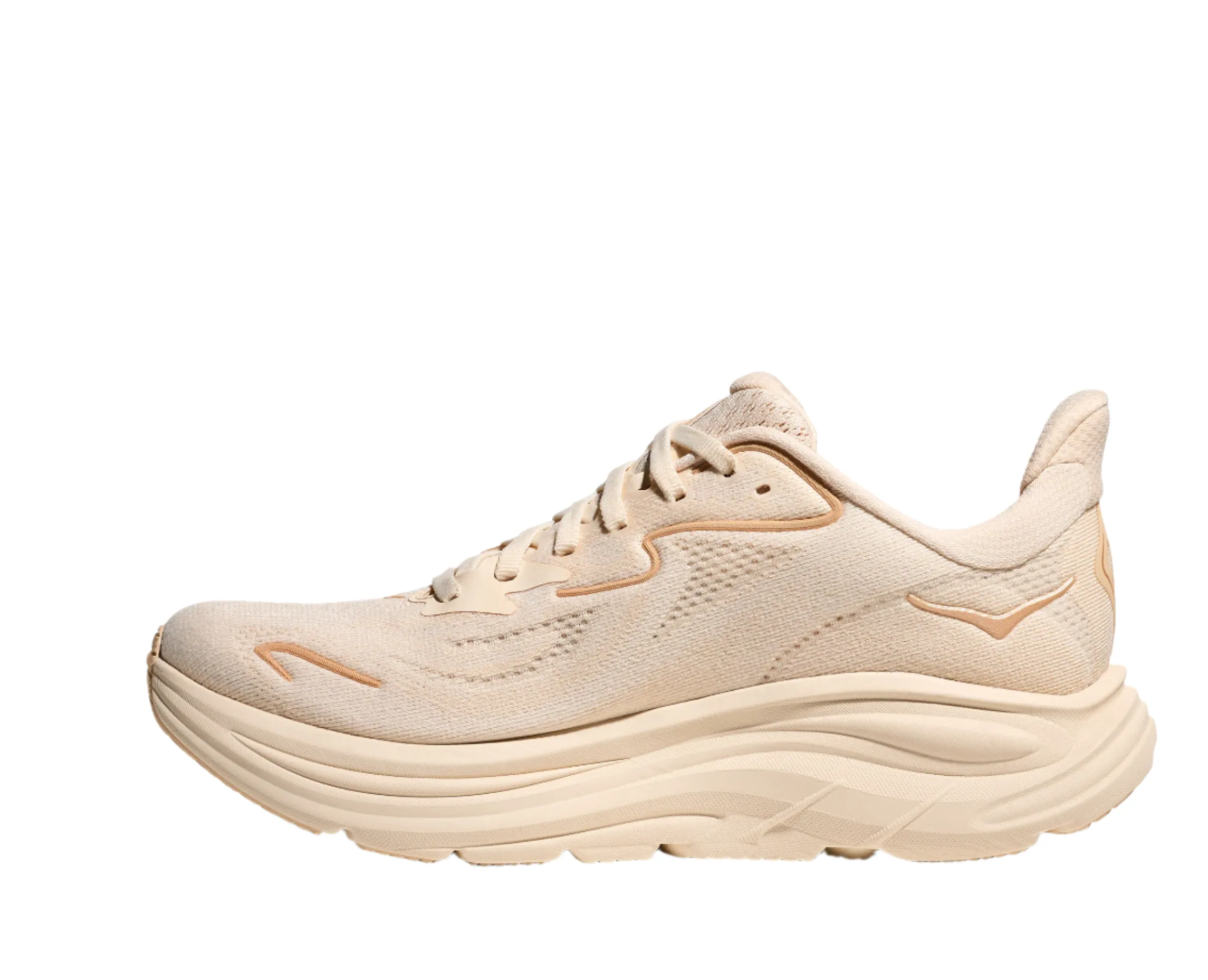 HOKA Women's Clifton 10 Cushioned Running Shoe - Vanilla/Birch Shoes Athens