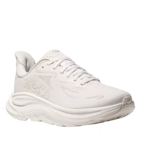 Best Shoes For Seniors Walking HOKA Women's Clifton 10 Cushioned Running Shoe - White/White