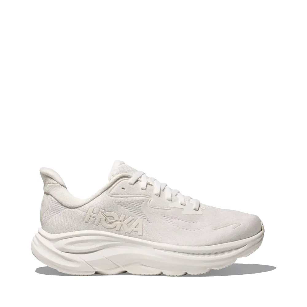 Low Drop Shoes Hoka Women's Clifton 10 Sneaker in White/White