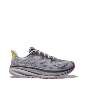 Maximum Cushioned Shoes Hoka Women's Clifton 9 GTX Waterproof Sneaker in Grey Skies/Foggy Grey