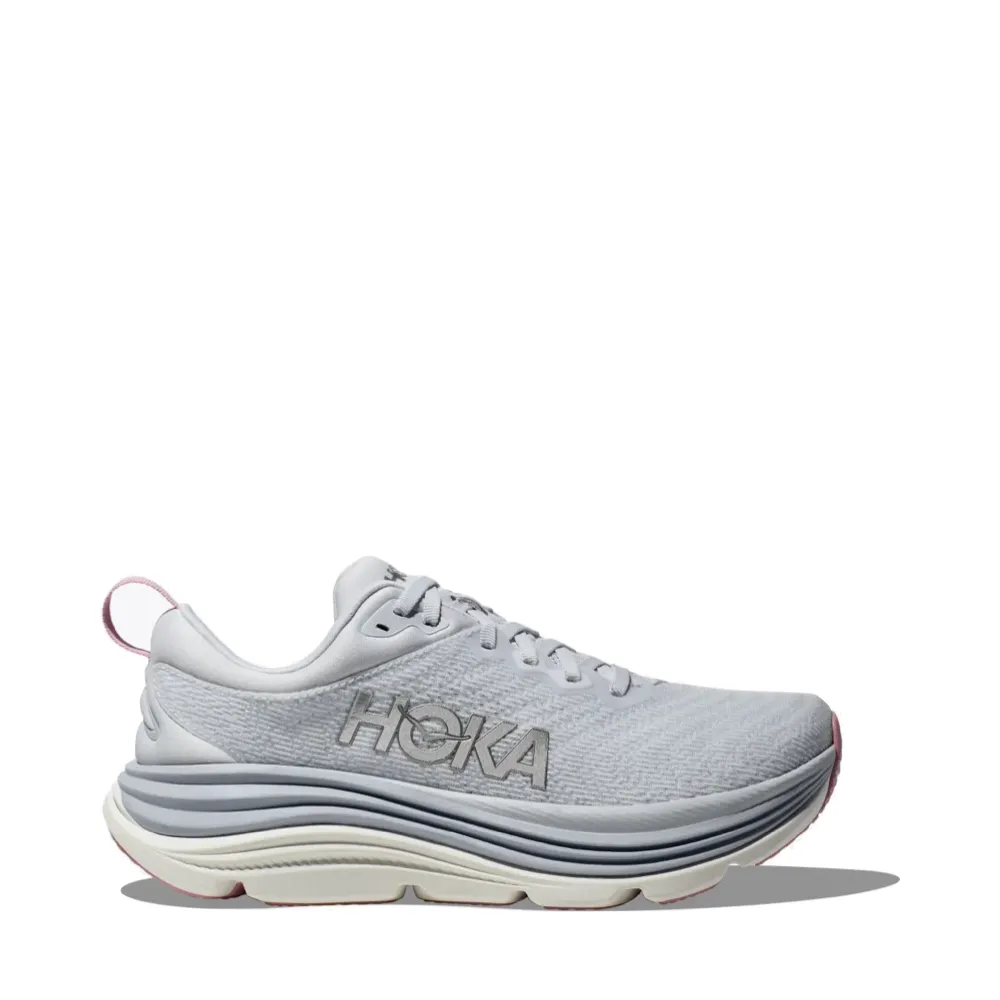 Shoes Stock Market Hoka Women's Gaviota 5 Running Sneaker in Sea Ice/Pink Twilight