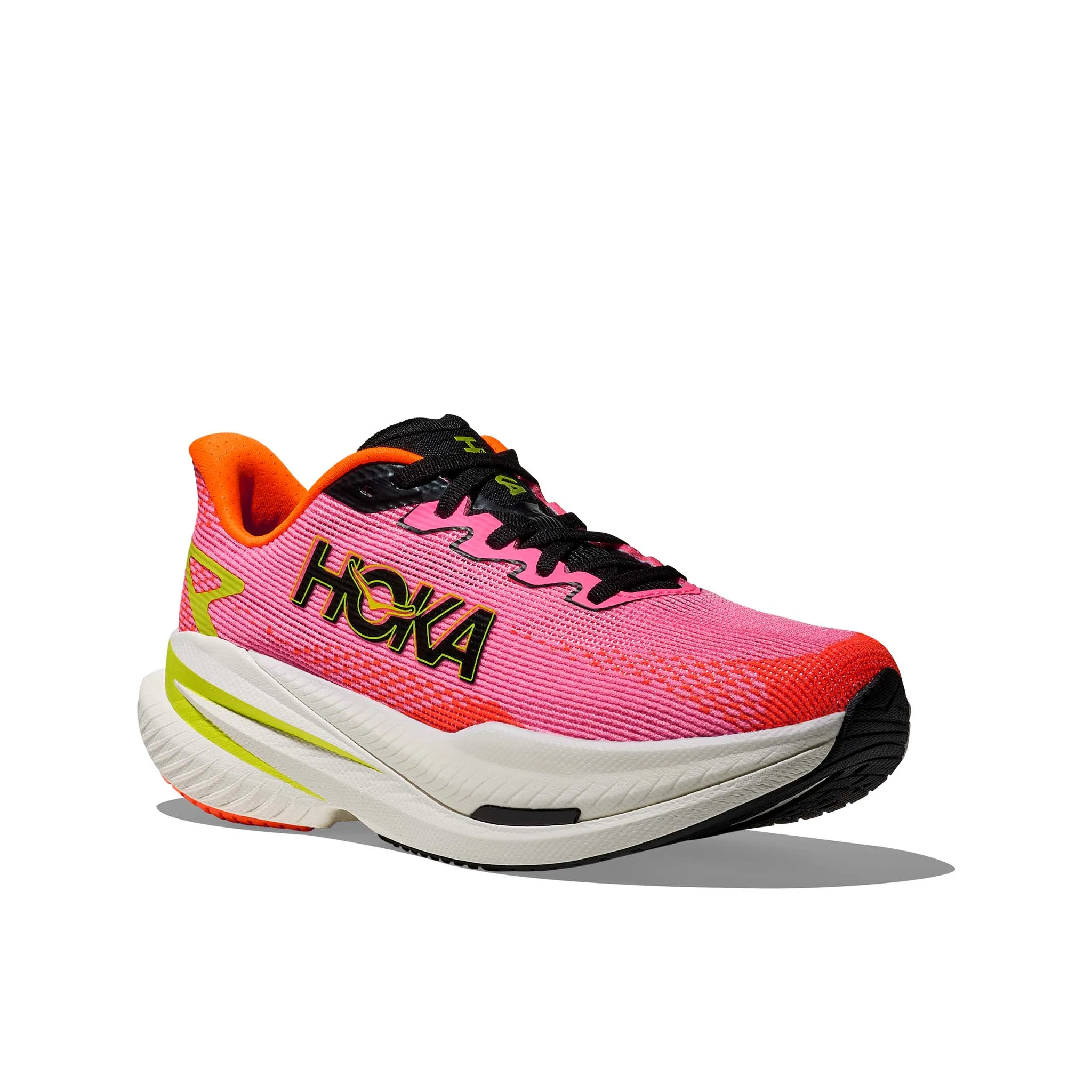 Best Place To Buy Shoes Online HOKA | Women's Mach X 3 Running Shoes - Neon Rose/Neon Tangerine